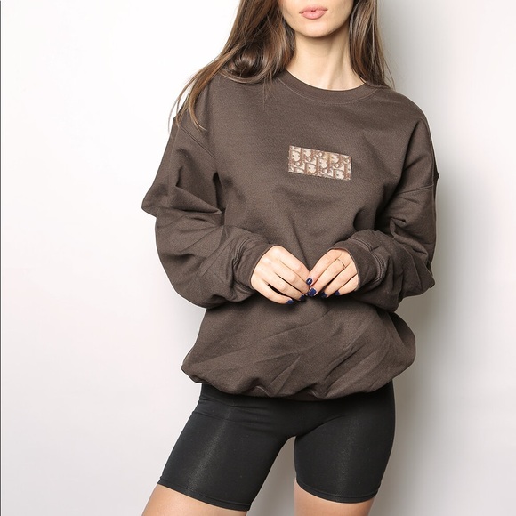 Iamkoko Dior Patch Oversized Crewneck 